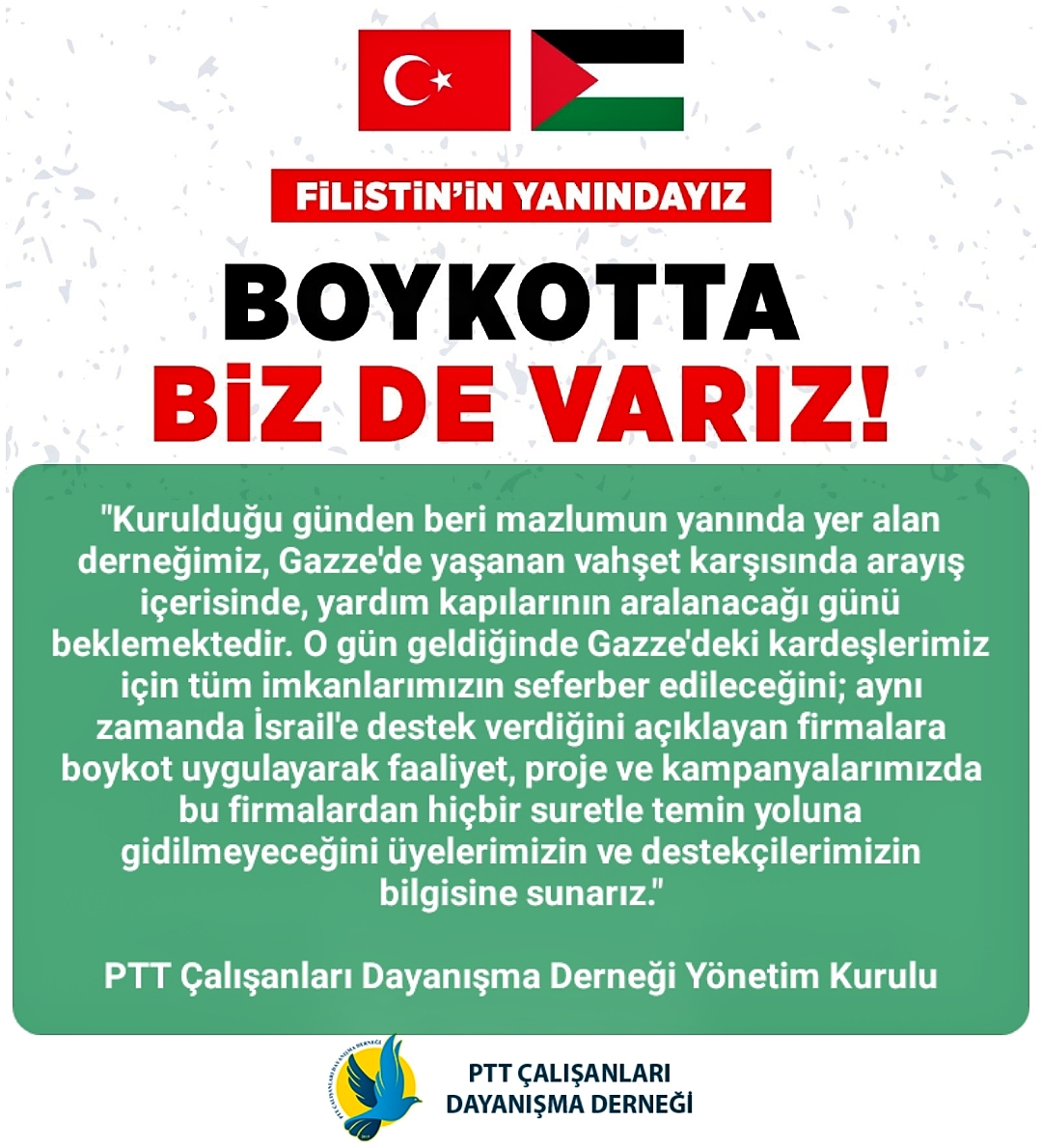 Boykotta bizde varız