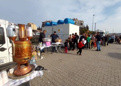 Nuri GÜRER ağabeyimiz semaveriyle deprem bölgesinde... 28.02.2023