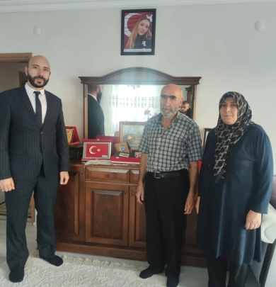 Şehidimizin ailesine ziyaret