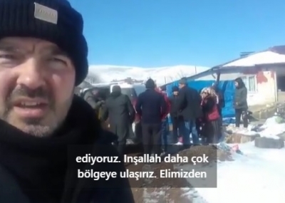 Köy  köy dolaşarak yardımlarımızı ulaştırmaya devam ediyoruz. 09.02.2023